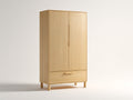 Armoire - MDF-bois - 98x50x176 cm - chêne clair - style scandinave