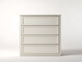 Commode - MDF - 82x41x91 cm - blanc cassé - style classique